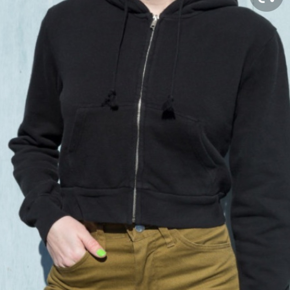 Brandy Melville black Crystal hoodie